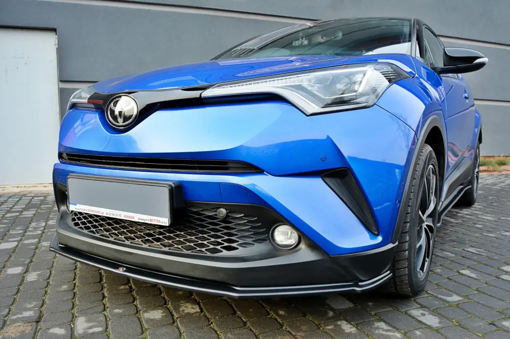 Must-Have Maxton Design spoiler pod přední nárazník ver.1 pro Toyota C-hr, černý lesklý plast ABS