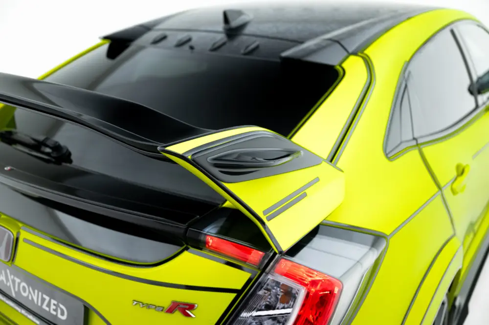 Maxton Design boční nástavce střešního spoileru pro Honda Civic Mk10 Type-S/R, černý lesklý plast ABS Ihned K Objednání