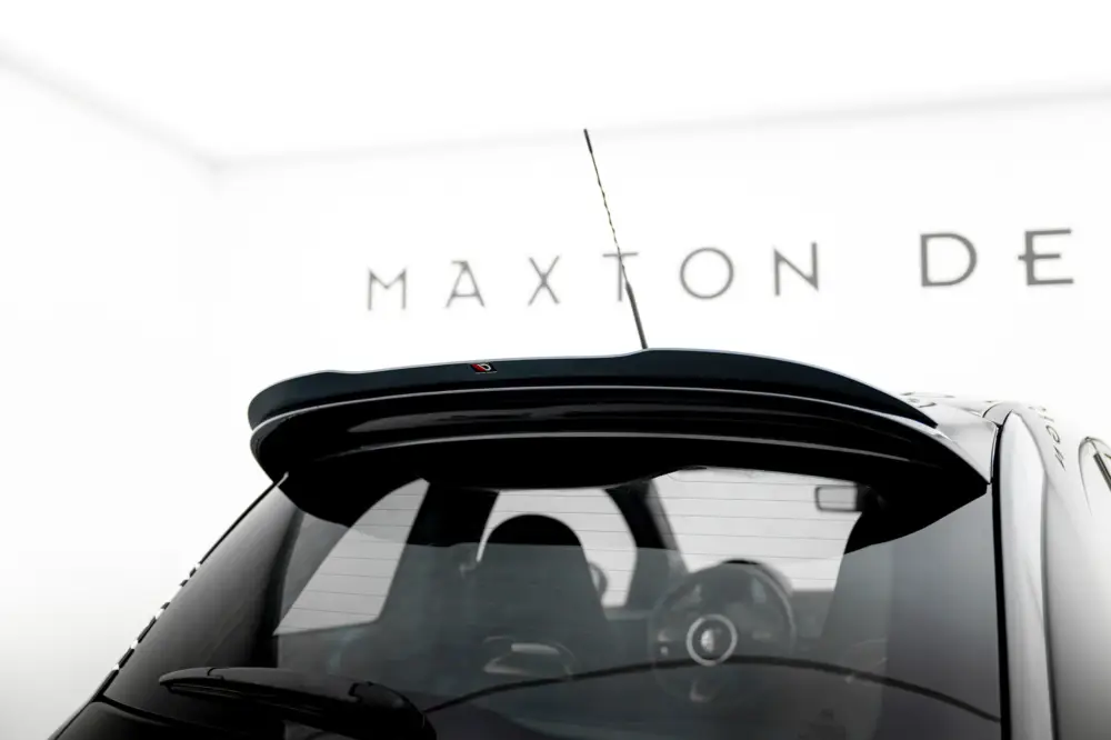 Maxton Design prodloužení spoileru pro Fiat 500/595/695 Abarth Mk1, černý lesklý plast ABS Akční Nabídka