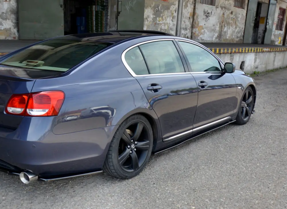 Maxton Design difuzory pod boční prahy pro Lexus GS Mk3, černý lesklý plast ABS Akční Cena