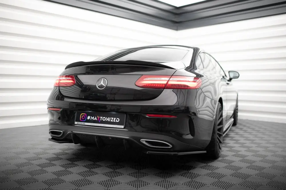 Nízká Cena Maxton Design vložka zadního nárazníku pro Mercedes třída E W213/Coupe (C238)/AMG-Line, černý lesklý plast ABS