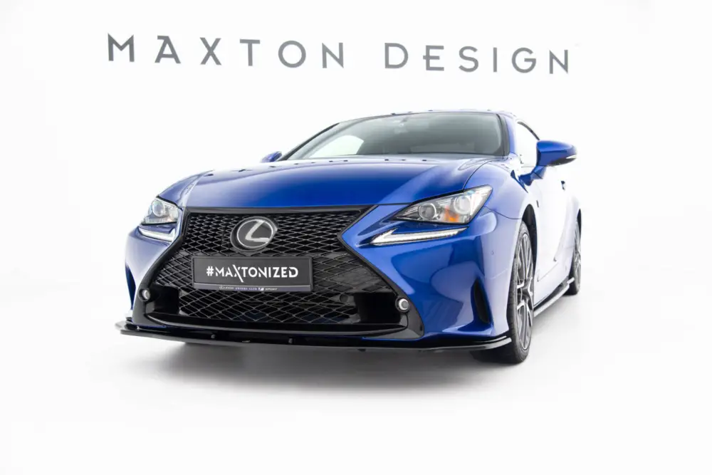 Maxton Design spoiler pod přední nárazník ver.2 pro Lexus RC, černý lesklý plast ABS Nízká Cena