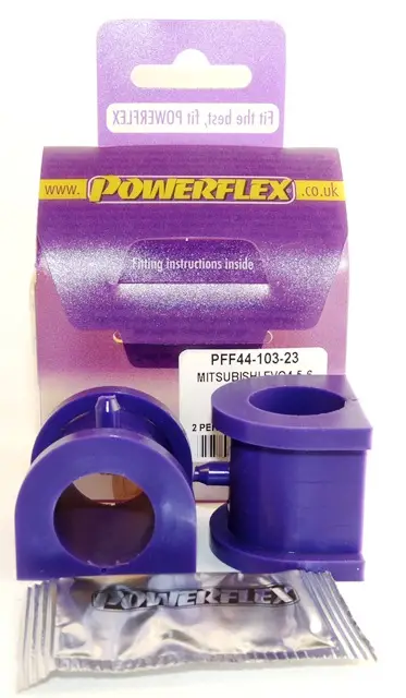 Must-Have Silentbloky Powerflex PFF44-103-23 pro Mitsubishi Lancer Evolution Mk4/5/6 RS/GSR "Uložení před. stabilizátoru 23mm", pozice na diagramu: 3