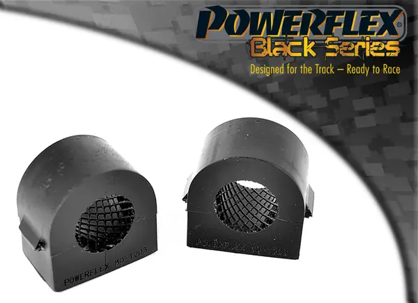 Silentbloky Powerflex Black Series PFF80-1203-24BLK pro Saab 9--3 r.v. 2003-2014 "Uložení před. stabilizátoru 24 mm (2 kusy)", pozice na diagramu: 3 Novinka