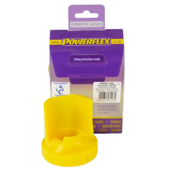 Silentbloky Powerflex PFF80-1323 pro Vauxhall / Opel Zafira A "Upper Right Engine Mounting Insert Petrol", pozice na diagramu: 22 Značkový