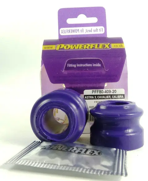 Silentbloky Powerflex PFF80-409-20 pro Vauxhall / Opel Calibra 2wd r.v. 1989-1997 "Front Anti Roll Bar Eye Bolt Bush 20 mm", pozice na diagramu: 5 Přímo Od Výrobce