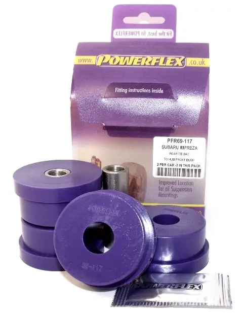 Značkový Silentbloky Powerflex PFR69-117 pro Subaru Impreza Turbo vč. WRX / STi GC/GF "Rear Trailing Link Front Bush", pozice na diagramu: 7