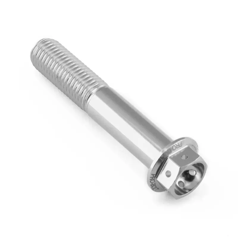 Sleva Pro-Bolt hliníkový šroub s šestihrannou hlavou 17 mm, závitem M10 x 1,25 mm a délkou závitu 55 mm, barva: stříbrná