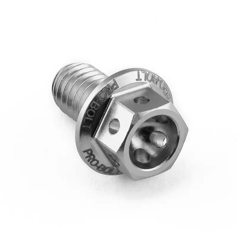 Pro-Bolt hliníkový šroub s šestihrannou hlavou 12 mm, závitem M6 x 1,00 mm a délkou závitu 10 mm, barva: stříbrná Cenová Bomba