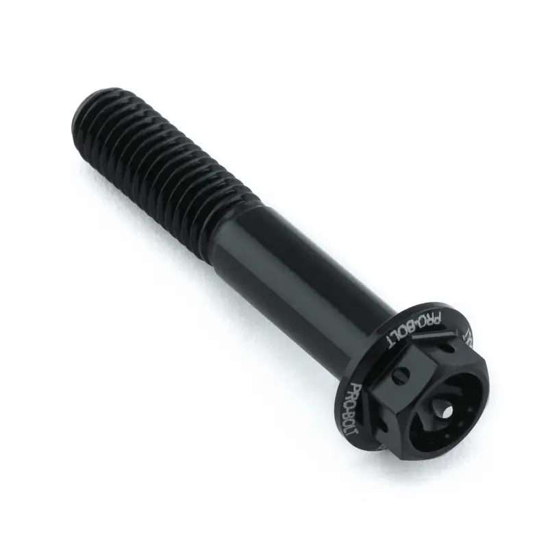 Dokud Zásoby Vydrží Pro-Bolt hliníkový šroub s šestihrannou hlavou 13 mm, závitem M8 x 1,25 mm a délkou závitu 45 mm, barva: černá