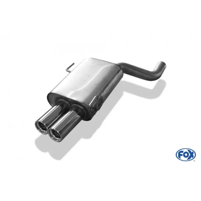 Vrácení Zdarma Fox Sportauspuff koncový tlumič výfuku s koncovkou 2x76 Typ 13 pro Audi 80 B4 s motorem 2.0, 2.3, 2.6, 2.8, mimo vozy s nárazníkem RS2