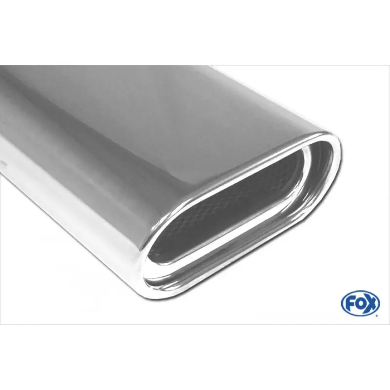 Vysoce Kvalitní Fox Sportauspuff výfukový systém od katalyzátoru s 3-děrovou přírubou s koncovkou 135x80 Typ 53 pro BMW řada 3 E30 s motorem 1.6, 1.8 l