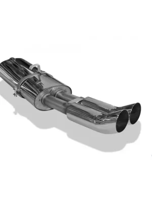 Fox Sportauspuff koncový tlumič výfuku s koncovkou 2x76 Typ 18 pro Opel Astra F s motorem 1.4, 1.5 D, 1.6, 1.6 D, 1.8, 2.0, typ F notchback 1bod. uch. tl. Aktuální