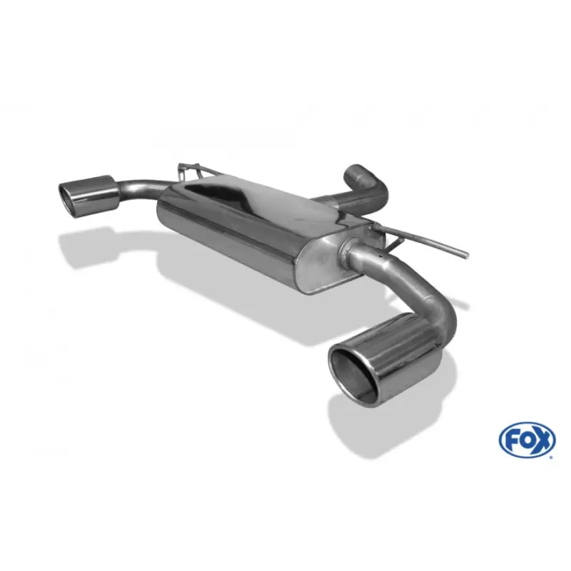 Fox Sportauspuff koncový tlumič výfuku s koncovkou 1x100 Typ 16 na obou stranách pro Volkswagen Golf VII 2012- s motorem 2.0 162/169/195 kW Koupit Online