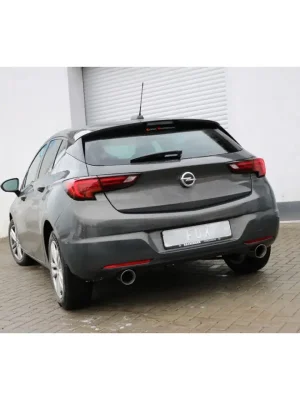 Fox Sportauspuff koncový tlumič výfuku s koncovkou 1x100 Typ 25 na obou stranách pro Opel Astra K 2015- s motorem 1.4, 1.6 Ověřený