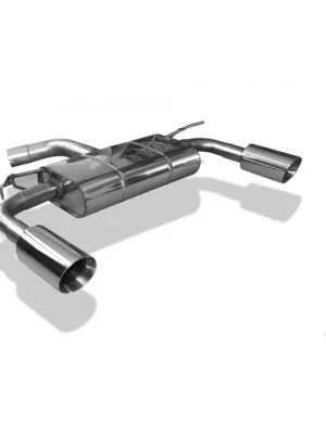 Sleva Fox Sportauspuff koncový tlumič výfuku s koncovkou 1x100 Typ 25 na obou stranách pro Volkswagen Beetle 16 2011- s motorem 1.2, s víceprv. ZN, R-Paket