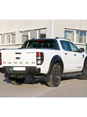 Cenový Hit Fox Sportauspuff koncový tlumič výfuku "diesel look" s koncovkou 1x76 Typ 28 pro Ford Ranger 2015 09/2015- s motorem 2.2 D, 3.2 D
