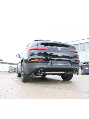 Fox Sportauspuff koncový tlumič výfuku s koncovkou 1x90 Typ 16 na obou stranách pro BMW X4 G02 2018- s motorem 2.0 Bezpečná Platba