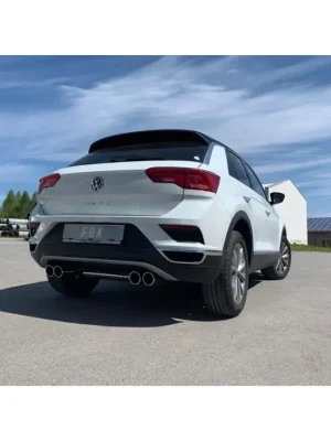Vrácení Zdarma Fox Sportauspuff koncový tlumič výfuku s koncovkou 2x90 Typ 16 na obou stranách pro Volkswagen T-roc 2017- s motorem 1.0