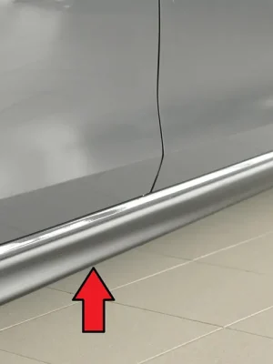 Výprodej Rieger boční práh (XS) mont. strana pravá pro Volkswagen Golf 8 3-dvéř., r.v. 12/19-, plast ABS bez povrchové úpravy