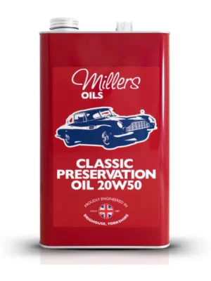 Speciální konzervační olej Millers Oils - Preservation Oil 20W-50 5l - pro motory a převodovky, chrání proti korozi a degradaci Jen Po Omezenou Doba