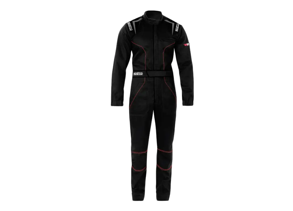 Kombinéza Sparco MS-4 pro karting nebo mechaniky, barva černá, velikost L Nová Kolekce