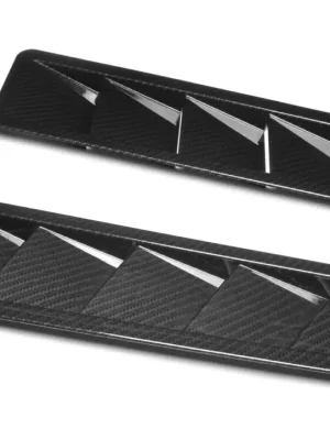 Originální Univerzální nádechy sání do kapoty RS style, sada 2 ks, povrchová úprava carbon look