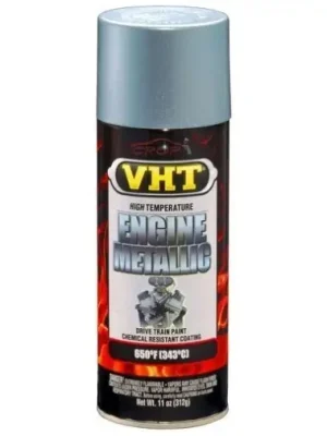 Top Prodej VHT Engine Metallic barva na motory do teploty až 343°C, barva titanově stříbrná