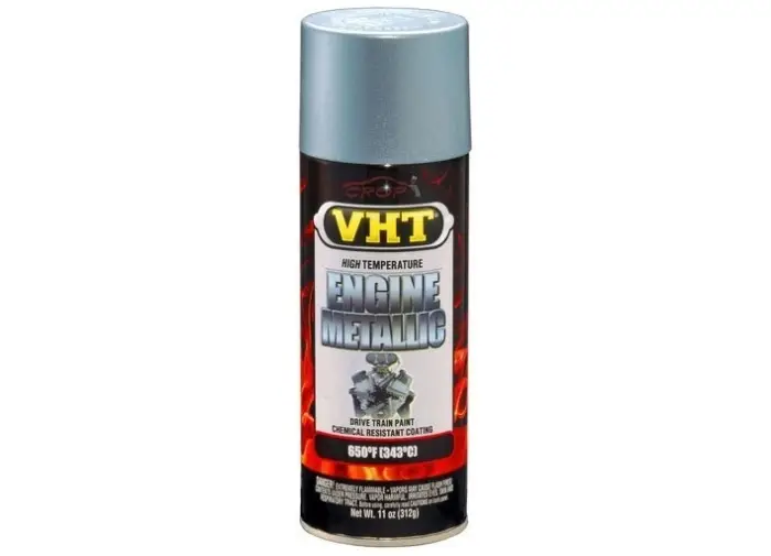Top Prodej VHT Engine Metallic barva na motory do teploty až 343°C, barva titanově stříbrná