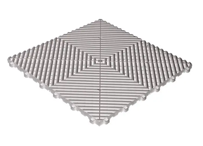 Swisstrax dlaždice modulární podlahy typu Ribtrax PRO, 40 x 40 cm, barva Arctic White bílá Nová Kolekce