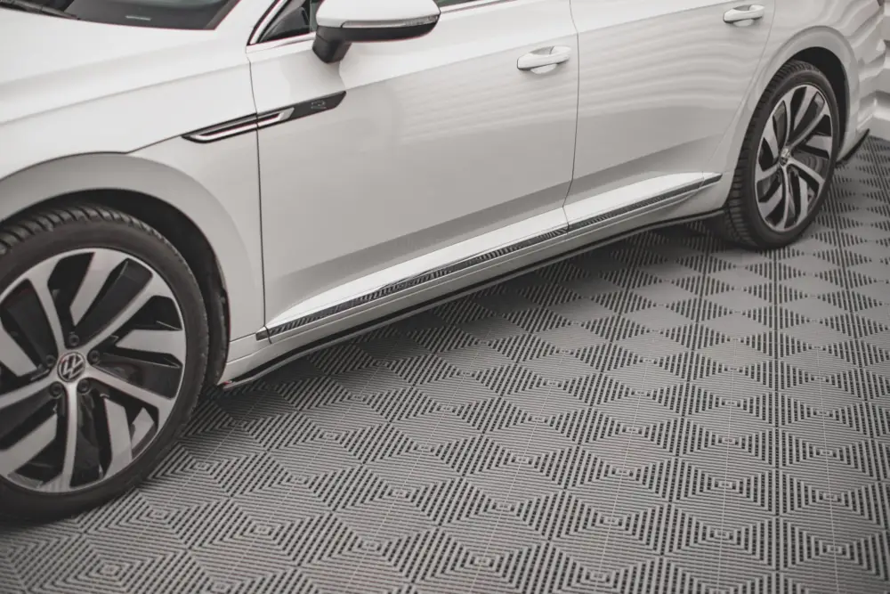 Vrácení Zdarma Maxton Design "Street Pro" difuzory pod boční prahy pro Volkswagen Arteon R-Line Facelift, plast ABS bez povrchové úpravy