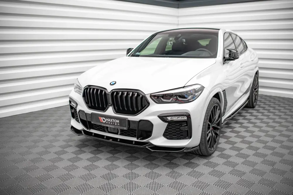 Maxton Design spoiler pod přední nárazník pro BMW X6 G06 /M-Pack, černý lesklý plast ABS Výhodná Nabídka