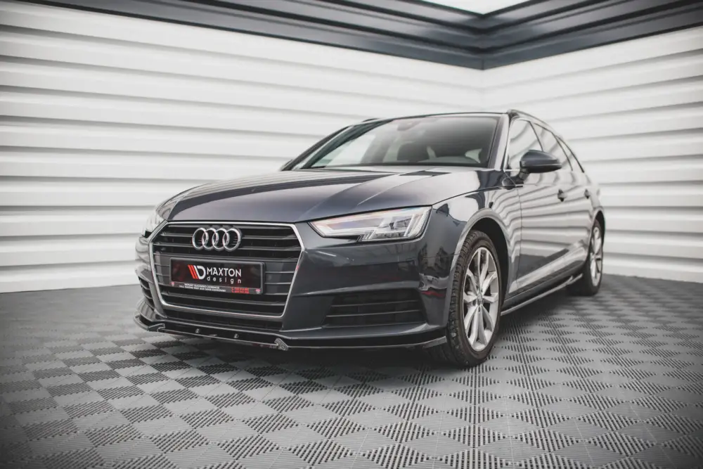 Maxton Design spoiler pod přední nárazník pro Audi A4 B9, černý lesklý plast ABS Ihned K Objednání