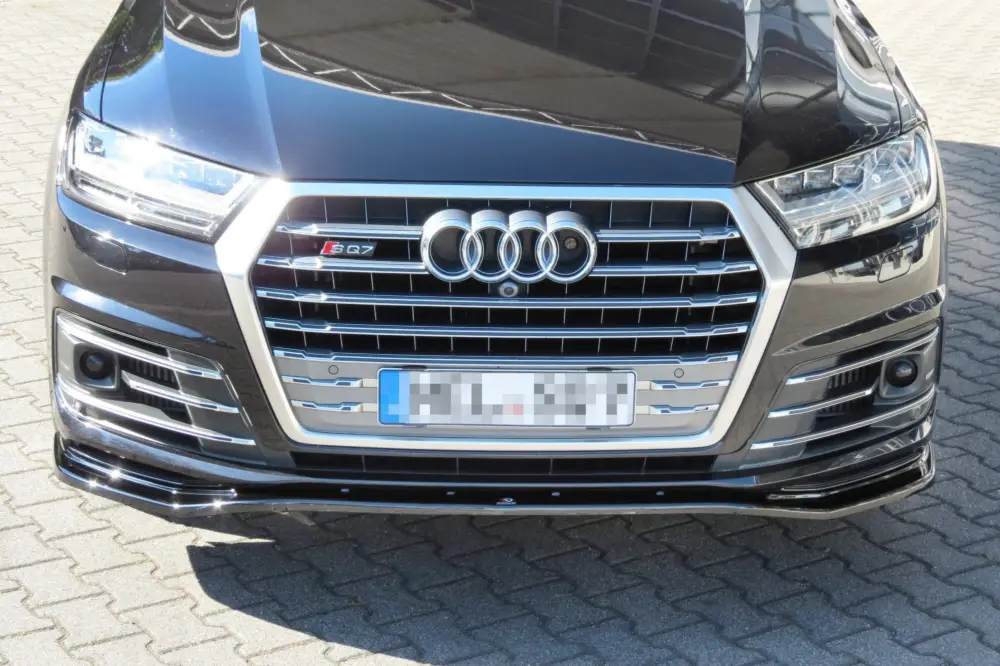 Maxton Design spoiler pod přední nárazník pro Audi Q7 Mk2 S-Line, černý lesklý plast ABS Bezpečná Platba