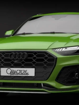 Caractere spoiler předního nárazníku s bočními mřížkami pro Audi Q5 2022 (80A1) Akční Nabídka