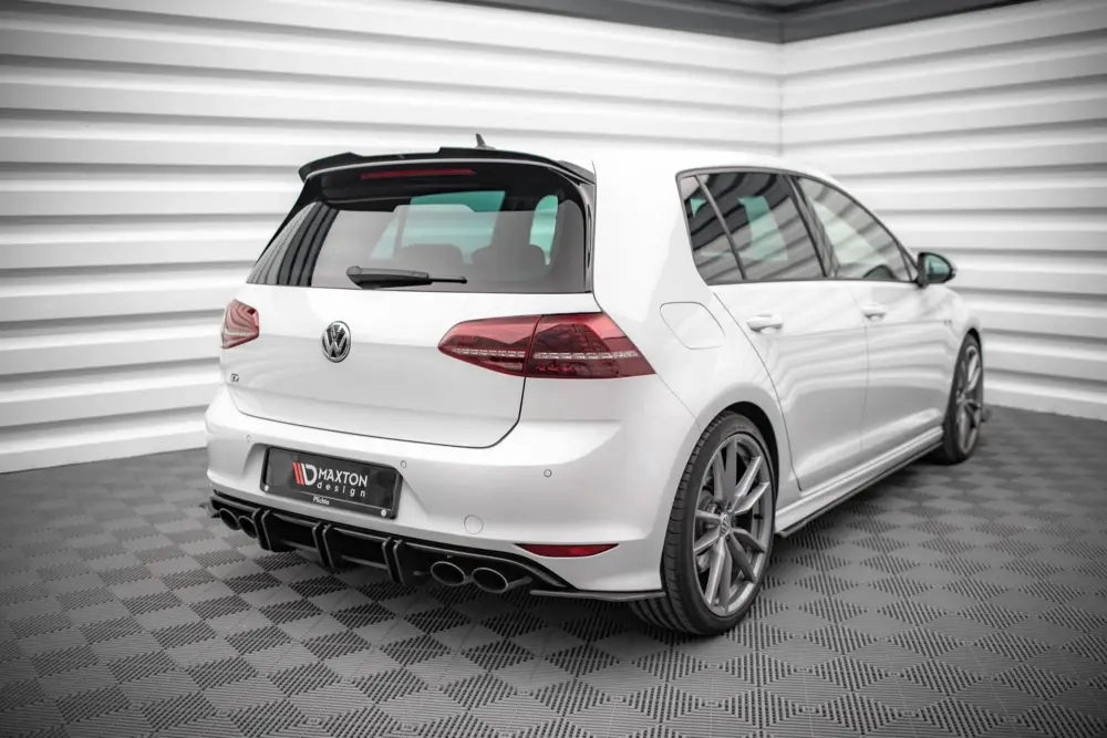 Maxton Design "Street Pro" difuzor zadního nárazníku pro Volkswagen Golf R Mk7, plast ABS bez povrchové úpravy Vysoce Kvalitní