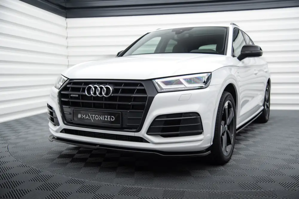 Maxton Design spoiler pod přední nárazník pro Audi Q5 Mk2 S-Line, černý lesklý plast ABS Nakupujte Hned
