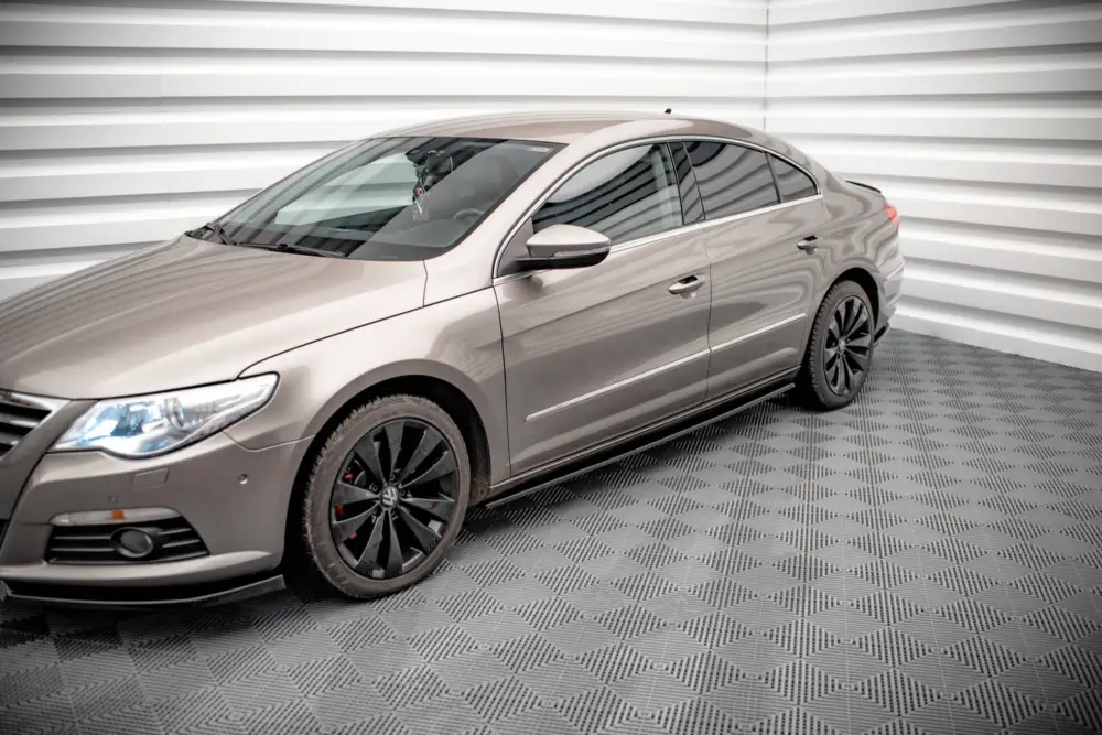 Maxton Design difuzory pod boční prahy ver.2 pro Volkswagen CC, černý lesklý plast ABS Cenově Výhodný