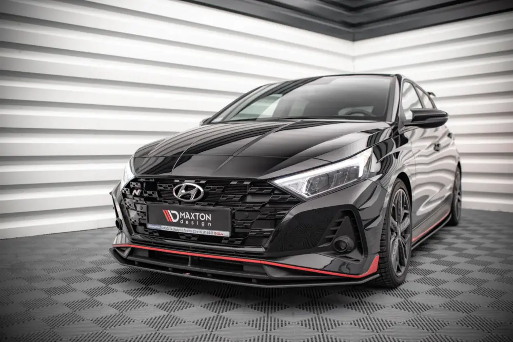 Maxton Design "Street Pro" spoiler pod přední nárazník pro Hyundai i20 N Mk3, plast ABS bez povrchové úpravy Hit Sezóny