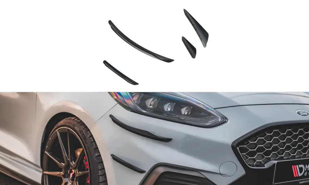 Cenová Bomba Maxton Design přítlačná křidélka předního nárazníku ver.3 pro Ford Fiesta ST Mk8
