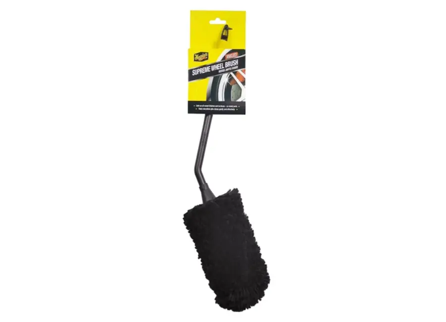 Meguiar's Supreme Angled Wheel Brush - luxusní mikrovláknový kartáč na kola, zahnutý Dokud Zásoby Vydrží