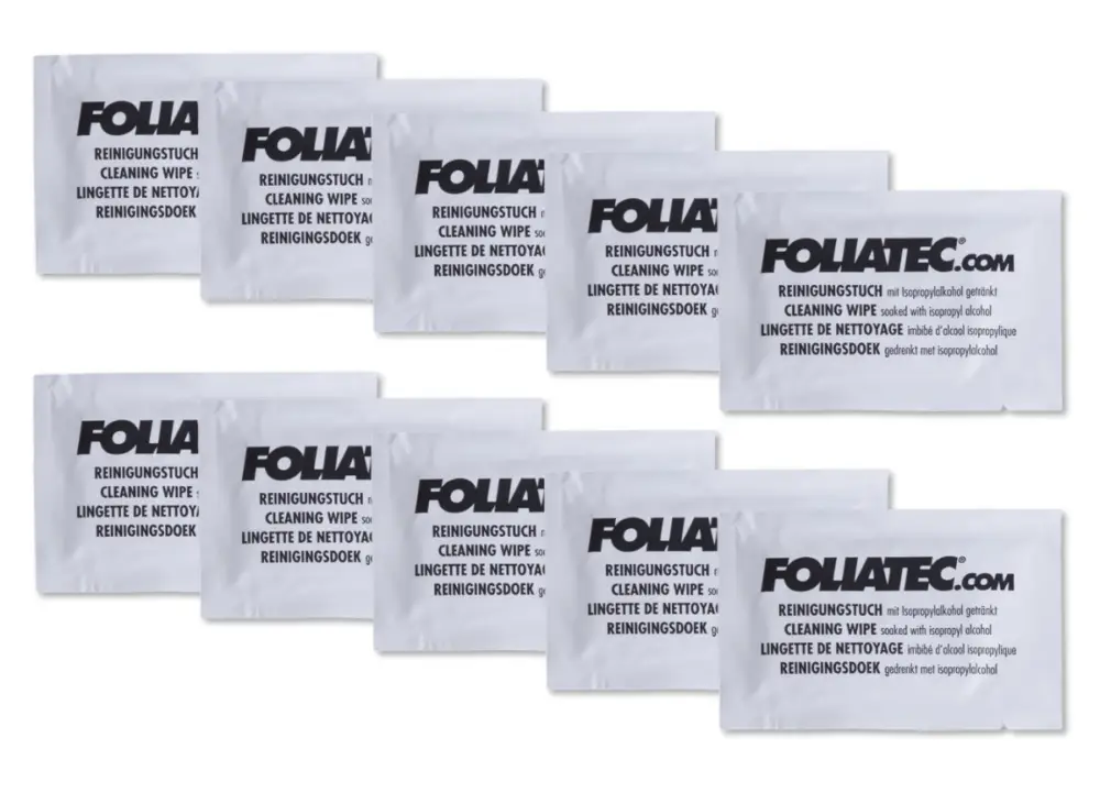 Hit Sezóny Sada čistících ubrousků Foliatec s isopropylalkoholem, sada 10 ks