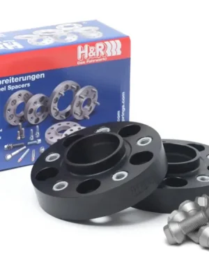 Akce H&R 2 kusy rozšiřovacích podložek typ DRA100 o šířce 50 mm pro BMW řada 1 E82 1C, barva černá
