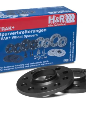 Akční Cena H&R 2 kusy rozšiřovacích podložek typ DR20 o šířce 10 mm pro BMW řada 1 E81 187, barva černá, s délkou náběhového kroužku max. 12 mm