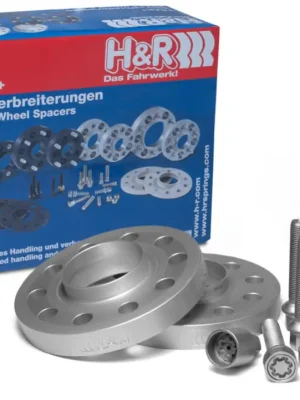 Akční Cena H&R 2 kusy rozšiřovacích podložek typ DR-ABE40 o šířce 20 mm včetně spojovacího materiálu pro BMW Z4 E89 ZR, barva stříbrná