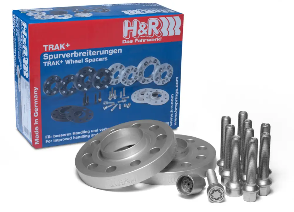 Akční Cena H&R 2 kusy rozšiřovacích podložek typ DR-ABE40 o šířce 20 mm včetně spojovacího materiálu pro BMW Z4 E89 ZR, barva stříbrná