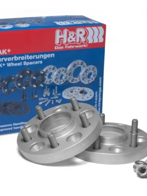 Akce H&R 2 kusy rozšiřovacích podložek typ DRM40 o šířce 20 mm mm pro Mazda MX 5 NA, barva stříbrná