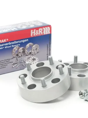 Značkový H&R 2 kusy rozšiřovacích podložek typ DRM80 o šířce 40 mm mm pro Chrysler Jeep Commander WH, barva stříbrná