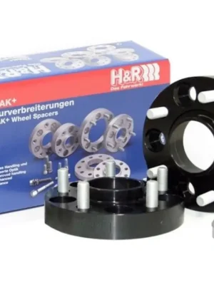 Značkový H&R 2 kusy rozšiřovacích podložek typ DRM60 o šířce 30 mm mm pro Mazda MX 5 ND, barva černá