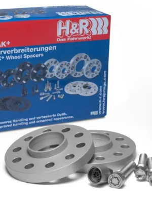 Akce H&R 2 kusy rozšiřovacích podložek typ DR-ABE30 o šířce 15 mm včetně spojovacího materiálu pro BMW řada 3 E90 390L, barva stříbrná